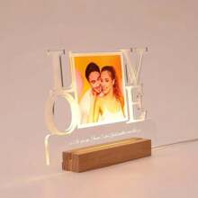 1 件，情人节个性化照片亚克力牌匾，定制情人节礼物，送给她/他妈妈丈夫女士圣诞节结婚周年生日礼物毕业 - 彩色 - 查看 5