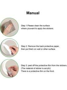 32/58pcs 50*100/100*100cm Acrylic Mirror Wall Sticker, DIY Removable Wall Decals, Art Diamond Mirror Tiles, For Home Kitchen Living Room Bedroom TV Background Decor - Multicolor - View 8