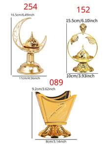 1入現代極簡創意貝殼香薰爐，合金桌面裝飾，居室空氣淨化燃香器