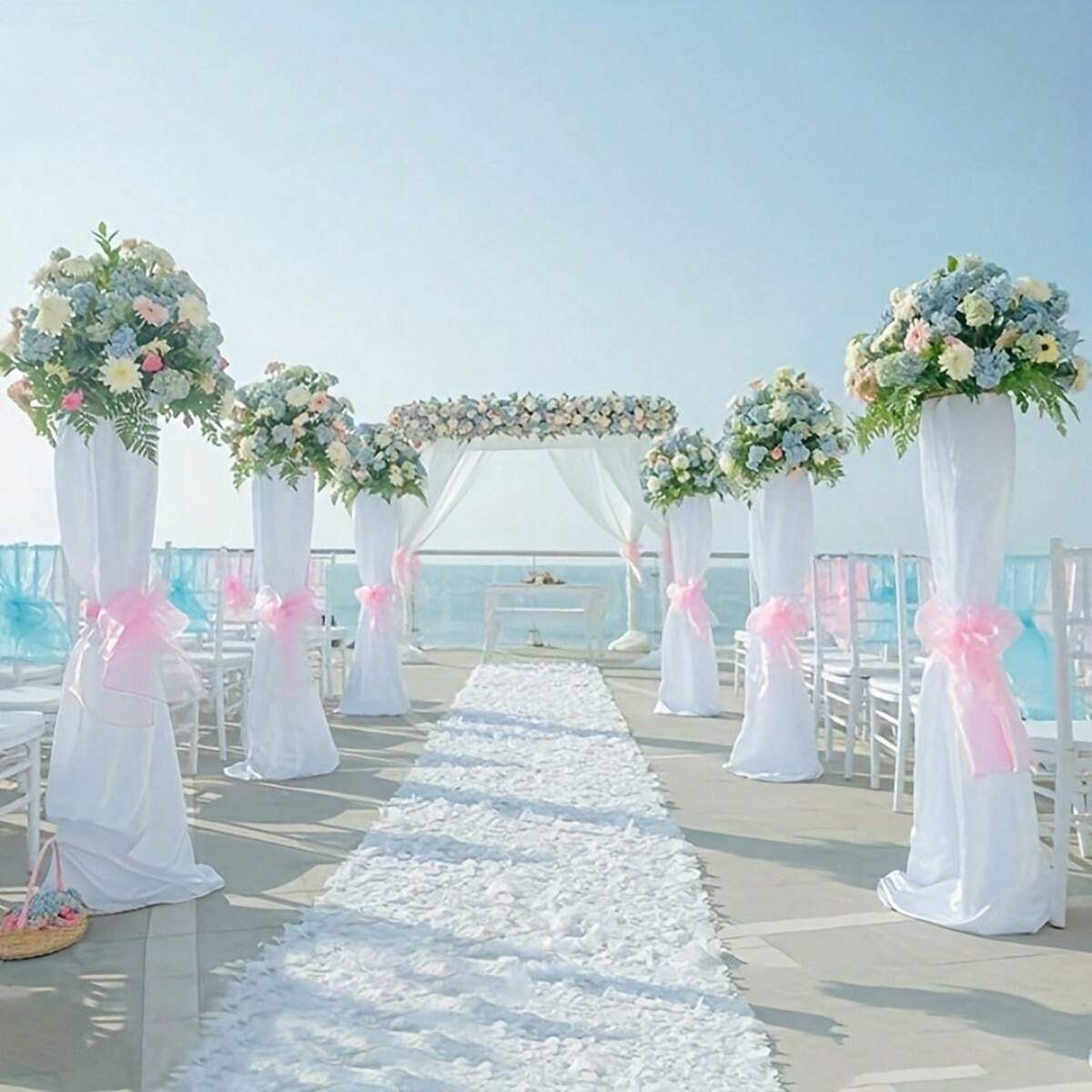 FAVORTALK 30 sacchetti in organza con coulisse, per bomboniere