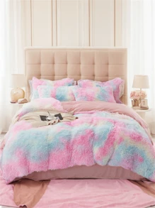 Colchas king size,Juego de Colcha y 2 fundas nórdica de felpa para dormitorio 230x250 - Multicolor - Ver 2