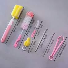 Baby Bottle Cleaner Sponge Cup Cleaner Pacifier Cleaner Straw Cleaner Nylon Cleaner 7-Piece Set - QJS-fS02 - View 3