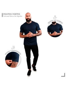 Men T-Shirts - 黑色 - 查看 7