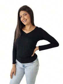 Women T-Shirts - màu đen - Xem 2