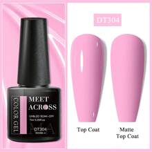 6PCS/Set 7ml Gel Nail Polish Set Glitter Nude Pink Rose Red Nail Art Gel Vernis For Manicure Soak Off UV Lamp Hybrid Varnishes Set Base Top Gel Polish Set Gel Lak