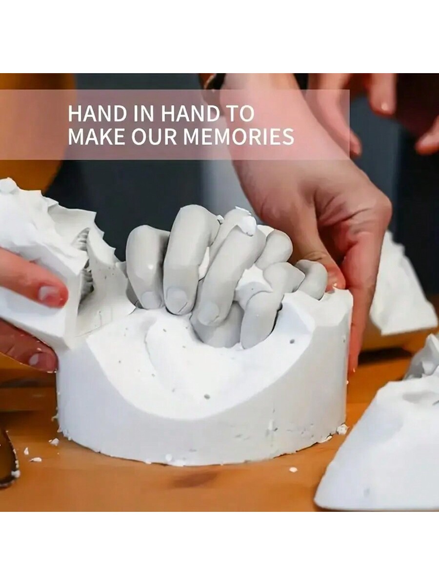 طقم صب 3D بصمات الحب للأزواج - نموذج اليد والقدم D...
