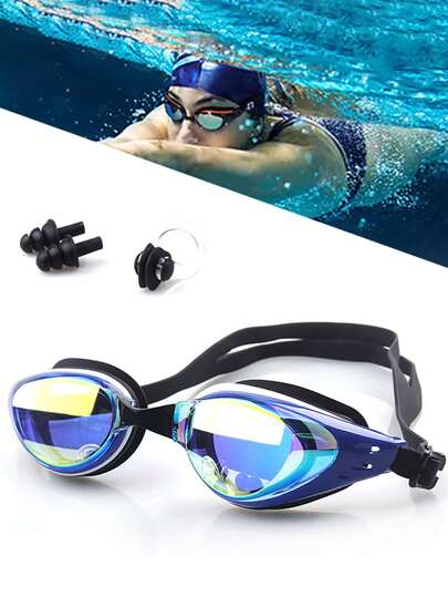 SHENYU (5pcs) Anti-Fog Swimming Goggles Earplugs Nose Clip Set, Beach Essentials, Beach Accessories, Pool Float