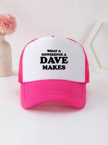 1 件男女通用印花装饰可调节趣味卡车司机帽、棒球帽、太阳帽、老爹帽、网眼帽，适合日常使用、郊游、旅行、徒步旅行、游泳、海滩 - 純藍色 - 查看 12