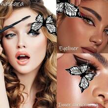 Bút kẻ mắt hình cánh bướm - Dụng cụ trang điểm bằng silicon cho mắt và đường viền mắt mèo hoàn hảo, Bút kẻ mắt hình con bướm không mùi thơm Bút kẻ mắt hình con bướm - màu đen - Xem 2