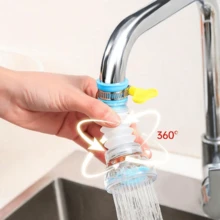 1Pc Faucet Anti-Splash God Anti-Splash Head Tap Water Shower Extension Filter Mouth Net Home Kitchen Universal Water-Saving - Blue - View 4