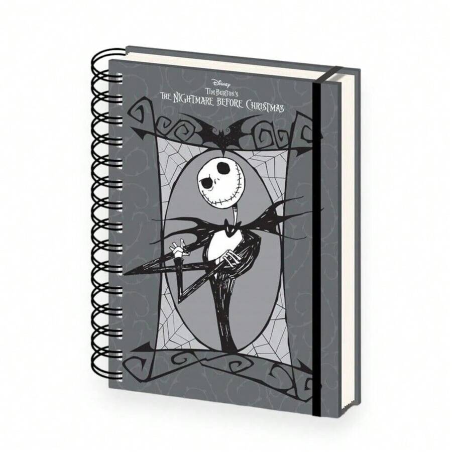 Disney The Nightmare Before Christmas Spooky A5 Notebook (Grey/Black/White) - Grey/Black/White - View 1
