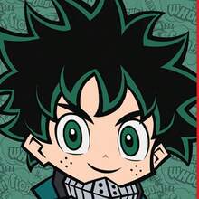 Chibi A5 Notebook (Green) - Verde militar - Ver 2