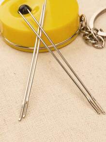 23pcs Sewing Needles Set, 6cm Large Eye Needles For Crafts And Hand Sewing - Silver - View 3