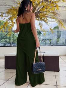Women Jumpsuits - أخضر داكن - مشاهدة 2