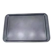 Charola para hornear pastel o galletas. Charola de repostería con Antiadherente Rectangular de 30cm x 20cm x 4.5cm - Negro - Ver 2