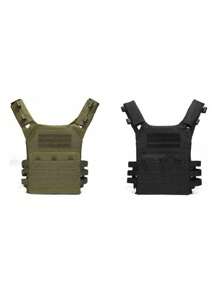Chaleco Táctico Militar Multifuncional Estilo Combate Chaleco Campo - Negro - Ver 2
