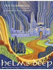 1入抽象戒指藝術復古旅遊海報油畫畫布，莫德爾城堡之主主題，適用於兒童臥室家居裝飾畫，無畫框 - 彩色 - 查看 32