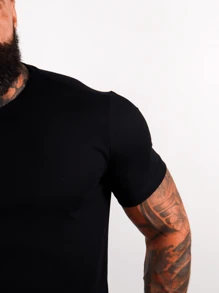 Men T-Shirts - 黑色 - 查看 3