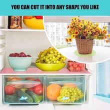 4 件冰箱垫，防水防油冰箱内衬，适用于架子、冰柜、玻璃柜、抽屉等，多用途内衬、储物、厨房收纳、厨房用品、房间装饰、家居装饰。 - 彩色 - 查看 4