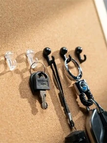 50 Stück Pinnhaken, Pinnnadeln mit Kunststoffköpfen, dekorative Pinnwandnägel für Fotowände, Pinnwände, Heimwände, Bürobedarf für Schule und Zuhause (Makaron Farben zufällig)