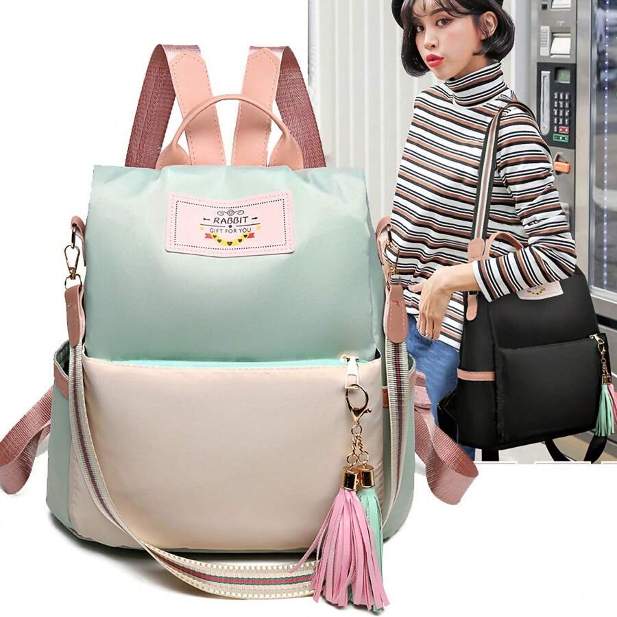Modern Backpack For Urban Adventures, School Backpack - Beige - View 1