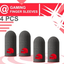 2對銀色纖維手機3L電競手指套手套，專業遊戲玩家汗水防滑抗汗吸收敏感絲滑觸摸屏手指套電競手指套 - 均碼 - 查看 5