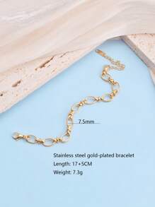 A Versatile Stainless Steel Gold-Plated Bracelet With Multiple Styles For Both Men And Women - Yellow Gold - View 15