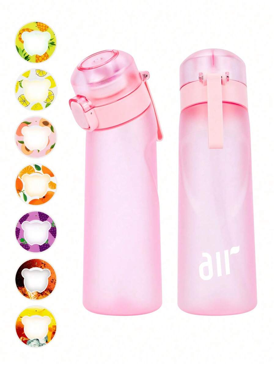 1 Chai nước có hương vị 800ML, Chai có hương vị có logo, Chai đựng nước có một viên hương vị ngẫu nhiên phù hợp cho phòng tập thể dục - (Viên hương vị chỉ cải thiện khứu giác, không cải thiện vị giác) Không làm thay đổi vị của nước, chỉ làm cho nước có mùi thơm, dùng ngoài trời, cắm trại - Hồng - Xem 1
