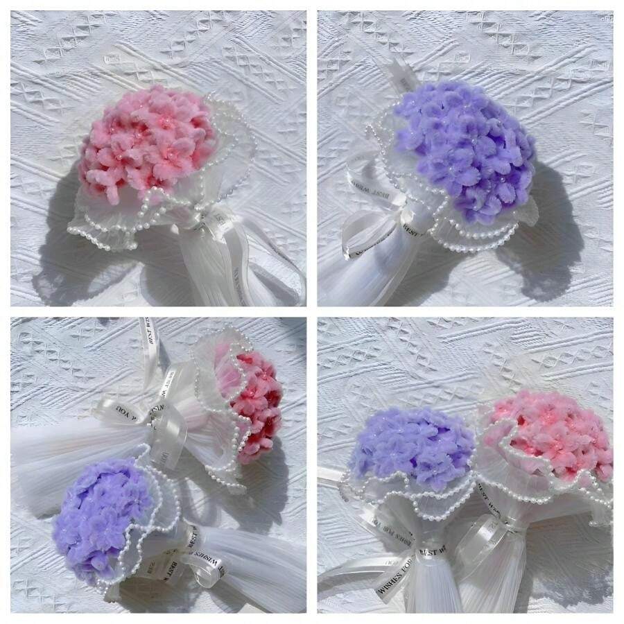 IWOLOMI Blumenbeutel Set – 150 Stück In 3 Farben Mit Bändern – Kraftpapier & Zellophan Für Blumensträuße