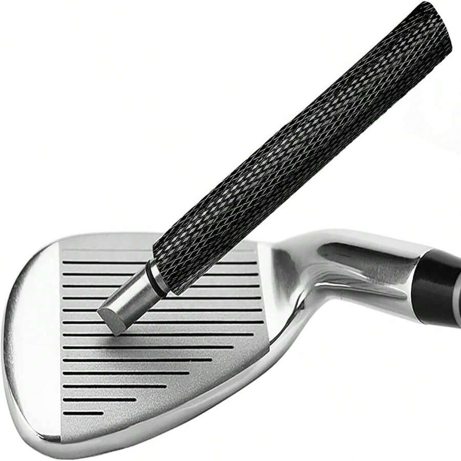 1件装高尔夫清洁刀球头清洁器杆头清洁凹凿清洁器槽刨工具清洁刀 - 黑色 - 查看 1