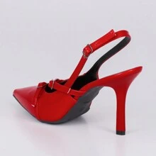 Women Heeled Sandals - 紅色 - 查看 5