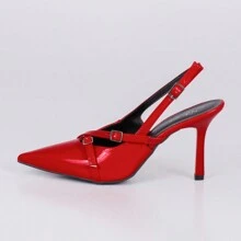 Women Heeled Sandals - 紅色 - 查看 4