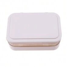 1個帶蓋便攜式肥皂盒，翻蓋排水肥皂盤，透明塑料肥皂盒，適用於浴室 - 彩色 - 查看 10