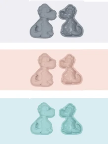 Dinosaur Shaped Silicone Cake Mold, Kitchen Baking Tool, Animal Cake Pan - Multicolor - View 7