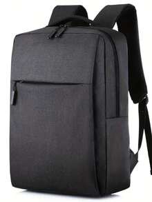 Mochila Escolar Multifuncional con Puerto USB para Laptop - Comodidad y Estilo para el Día a Día - Negro - Ver 2