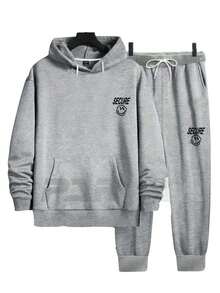 Men Hoodies - 灰色 - 查看 2