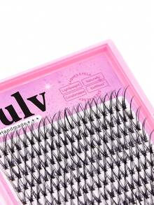 Sulv Lash  Luxe Bold Cluster Lashes Kit 8-10-12mm Mixed/10-12-14mm Mixed/10-12-14-16mm Mixed/14-16-18mm Mixed/14-16-18-20mm Mixed Individual Lash Extensions Newbie's Five-Second DIY Dramatic Volume Eyelash Wispy Faux Mink Lash Mixed Length Tray With Bond & Seal, Applicator At Home - Black - View 5