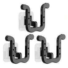 3pcs Wall Mounted Slipper Rack, Multifunctional Shoe Rack, Wall Hanging No Drilling, Self-Adhesive Foldable Shoe Rack For Door, Cupboard, Bathroom, Kitchen - Multicolor - View 6