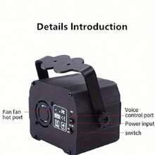 Sprachaktivierte 2-in-1 Mini-Laserleuchte mit Fernbedienung, USB-Aufladung, Party-Licht, DJ-Disco-Licht, kostenlose Installation für Zuhause, Party, Geburtstag, Club, Camping, Feiertage, Halloween, Weihnachten Lichtshow