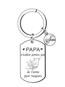 Dad Gift Keychain - Best Dad Ever Keychain, Dad Baptism Gift, Gifts For Father Men, Men's Keyring Car Accessories Bag Charm Backpack For School Cute Goth Y2k