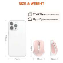 Wireless Bluetooth Mouse, Mini Mouse, Portable Mouse, Small Hands/Kids Mouse, Multi-Device Connectivity Business Mouse, Type-C Charging Mouse, Symmetric Silent Portable Mouse, Compact Business Travel Mouse Compatible With Laptop/Desktop/Smartphone