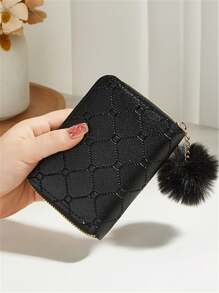 Ví nữ có khóa kéo phù hợp cho mục đích sử dụng hàng ngày Ví nữ Ví nhỏ - màu đen - Xem 2