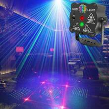 Láser de etapa USB Mini, Luz multicolor para fiestas en bares - Negro - Ver 2