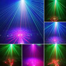 Láser de etapa USB Mini, Luz multicolor para fiestas en bares - Negro - Ver 8