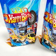 10 件/袋风车赛车主题派对礼品袋，塑料礼品袋，珠光礼品袋，蝴蝶图案糖果袋，圣诞节情人节 - 藍色 - 查看 6