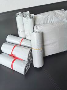 100pcs White Express Delivery Bags For E-Commerce Logistics Packaging, Waterproof Clothing Packaging Bags, Airplane Box Bags Back To School
