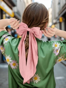 10 Random Color Ladies Big Bow Hair Clips, Stylish Elegant Silk Bow, French Vintage Bow Hair Accessories, Cost-Effective Worthy Gifts, Quick Ship,Perfect For Parties Dopamine Claw Clips Hair Claws Hair Barrettes, School Stuff, Head Accessories, Hairpin - Multicolor - View 4