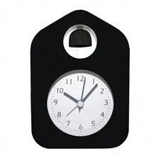 1pc Minimalist Metal Cartoon Quartz Alarm Clock, Silent Bedside/Desk Clock With Luminous Display - Multicolor - View 18