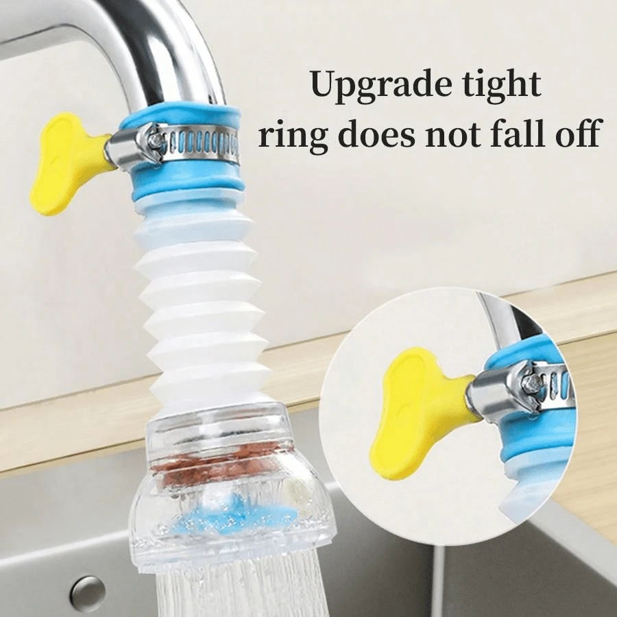 1Pc Faucet Anti-Splash God Anti-Splash Head Tap Water Shower Extension Filter Mouth Net Home Kitchen Universal Water-Saving - Blue - View 1