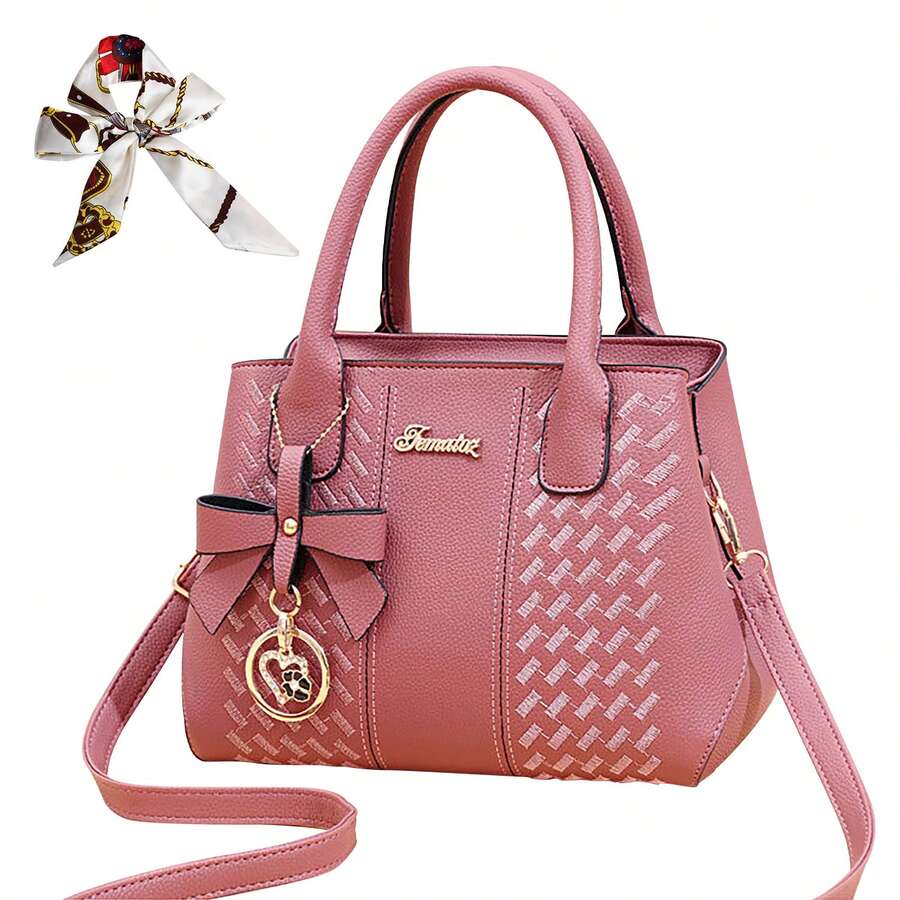 AMIARYA Women Top Handle Bags - Pink - View 1